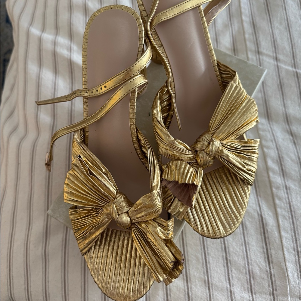 Amazon Gold Women's Bow Sandals